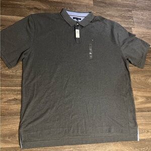 Tommy Hilfiger Men’s Classic Fit Dark Gray Short Sleeve Polo Shirt Size 4XL